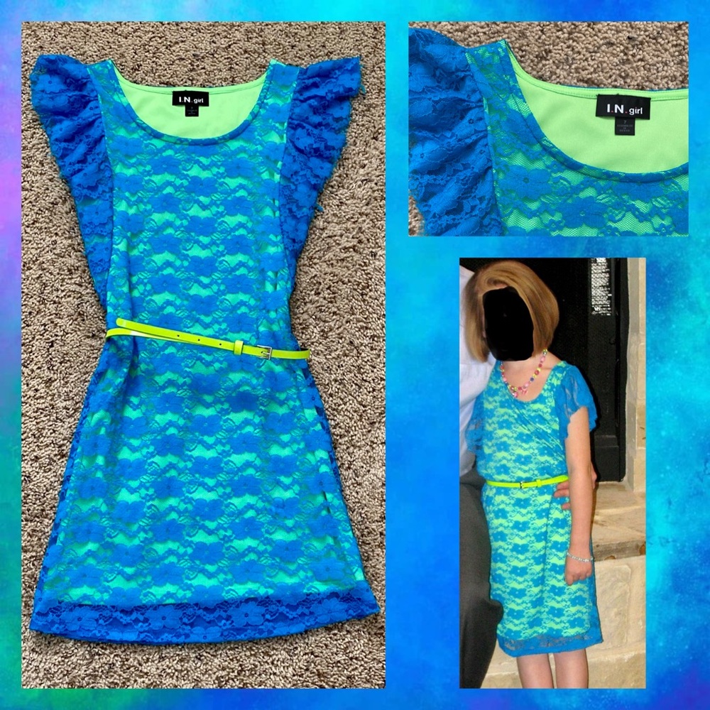 I.N. GIRL Lace Dress ✨ LIKE NEW ✨ Size 7